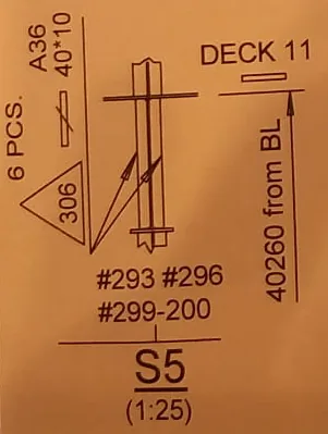 Drawing snippet with callout